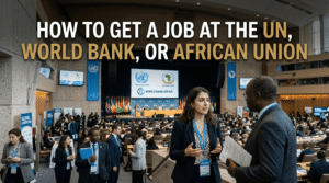 How to get a job at the UN World Bank African Union