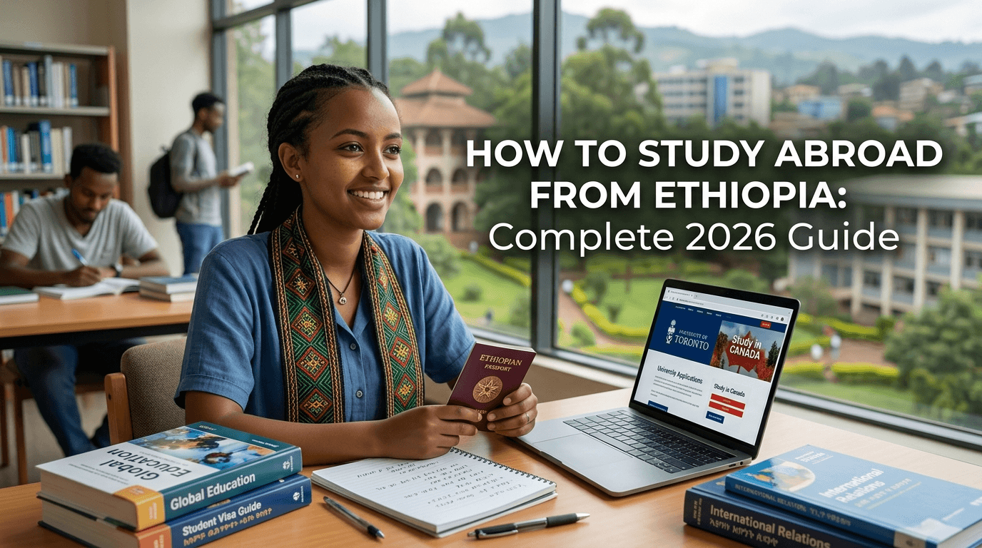 How to Study Abroad from Ethiopia Complete 2026 Guide (1) Study Abroad from Ethiopia: Full 2026 Guide
