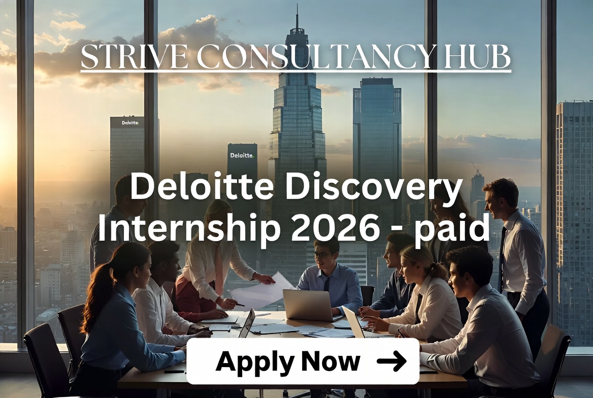 Deloitte Discovery Internship 2026 Deloitte Discovery Internship 2026