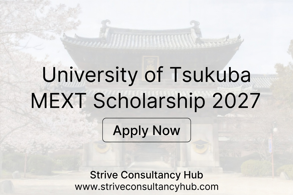 University of Tsukuba MEXT Scholarship 2027 University of Tsukuba MEXT Scholarship 2027