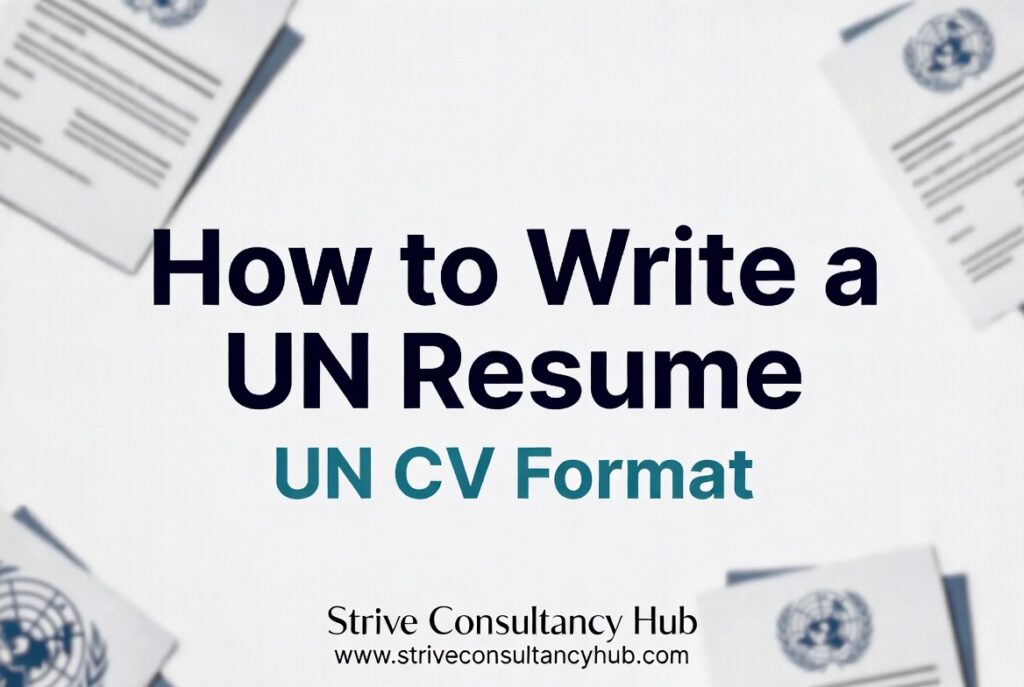 How to write a UN resume