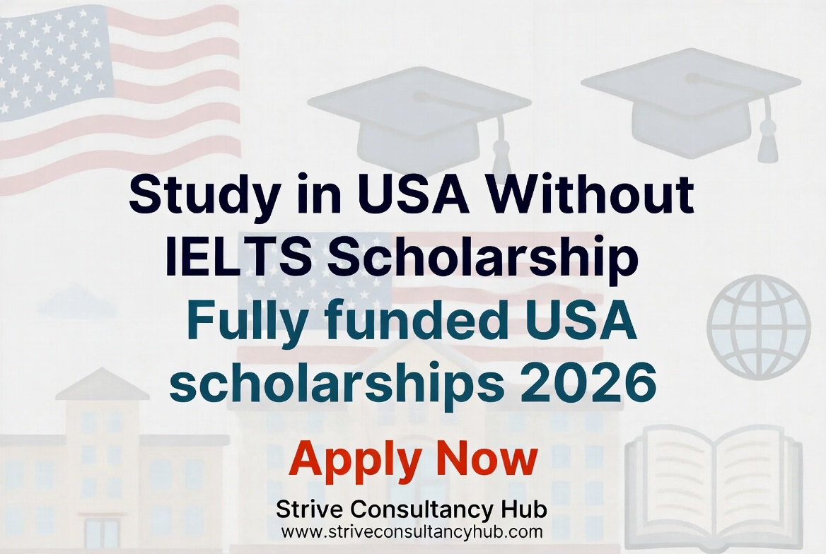Study in USA Without IELTS Scholarship Study in USA Without IELTS Scholarship