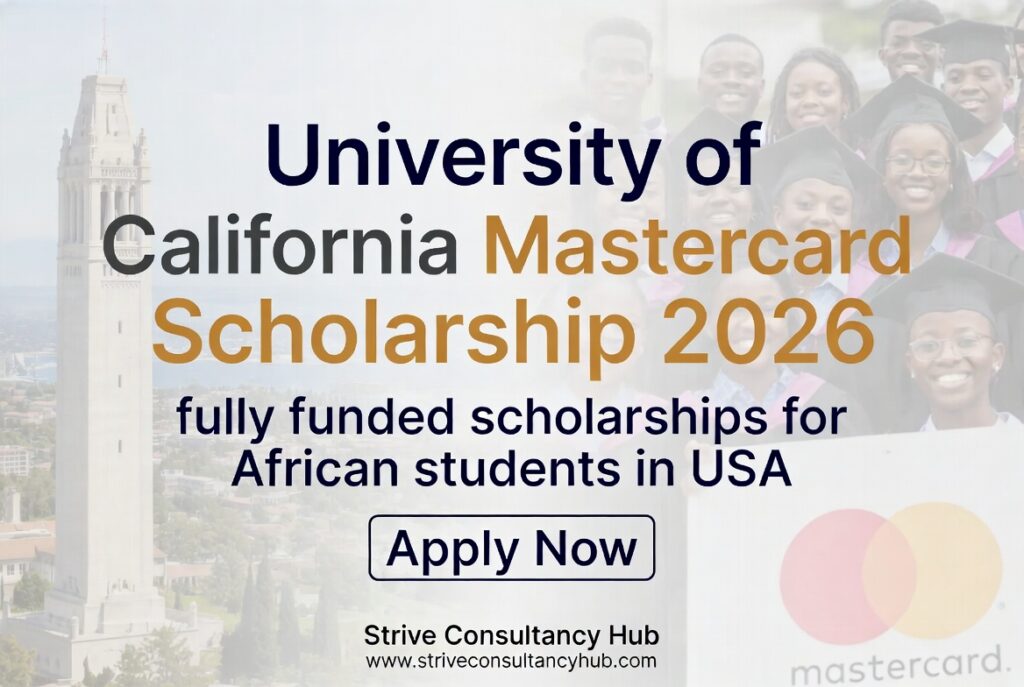 University of California Mastercard Scholarship 2026